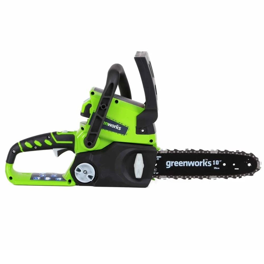Greenworks Tronçonneuse Sans Batterie 24 V G24cs25 25 Cm 2000007 2 Greenworks Tronçonneuse Sans Batterie 24 V G24cs25 25 Cm 2000007 – Image 2